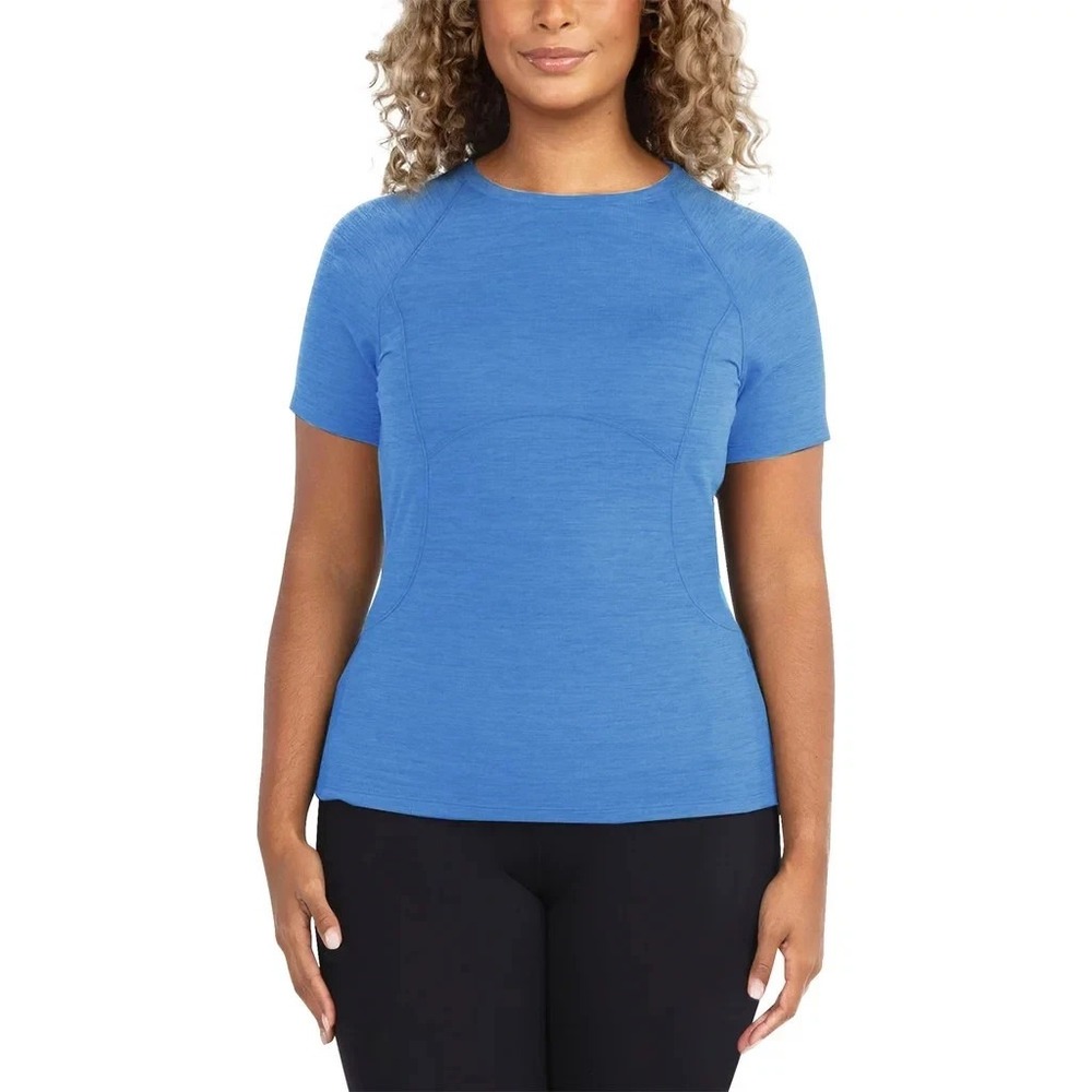 Spyder Women's Short Sleeve Active Tee, Blue, Size: XS, New